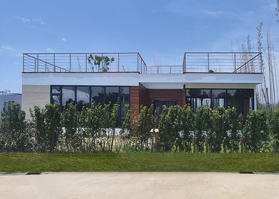 Prefabricated Modular Home Prefab Wooden Bungalow With Light Steel Frame