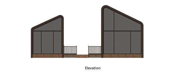 Modern Design Prefab Light Steel House Villa For Holiday Steel Home Kits Resort Hotel Custom House