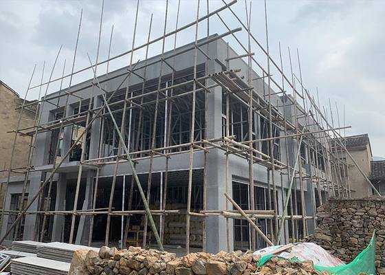 Heat Prefab Villa Modular Home Kit With Ligth Steel Frame ICC EN-1090