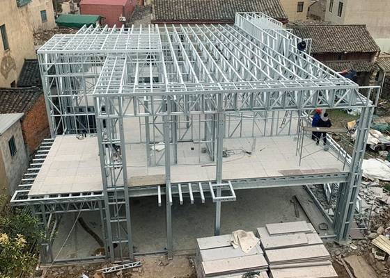 Heat Prefab Villa Modular Home Kit With Ligth Steel Frame ICC EN-1090