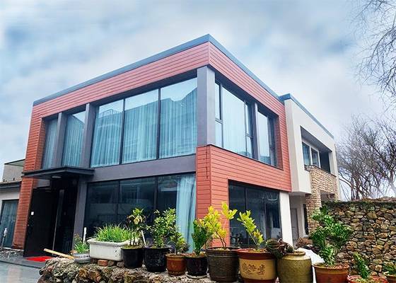 Heat Prefab Villa Modular Home Kit With Ligth Steel Frame ICC EN-1090