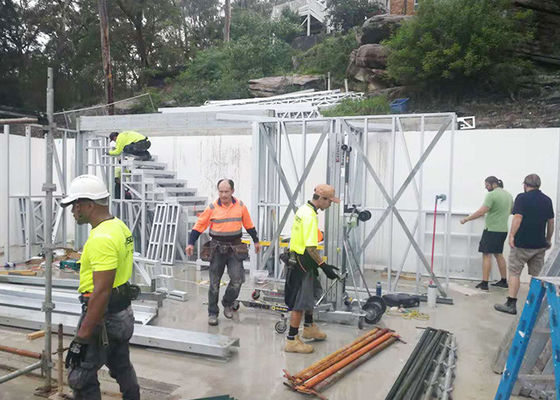 High Quality Prefab House Villa With Light Steel Frame Five Story Houses With AS/US