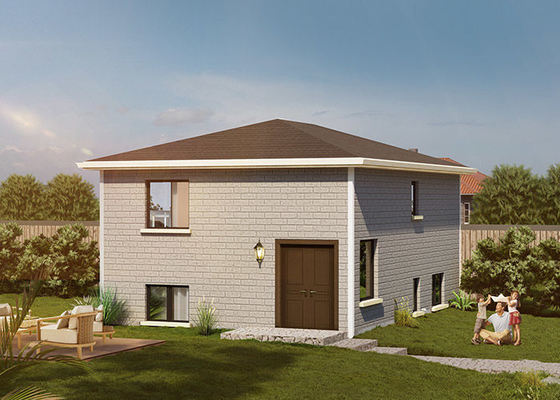 उपयोज्य पोर्टेबल आपातकालीन आश्रय, हल्के स्टील फोल्डेबल हाउस दादी फ्लैट