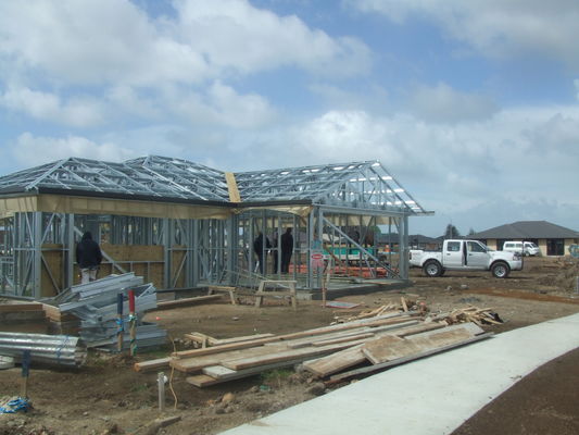 टिकाऊ प्रीफैब्रिकेटेड हाउस, ऑस्ट्रेलिया के लिए लाइट स्टील फ्रेम हाउस का प्रोफेशनल डिजाइन