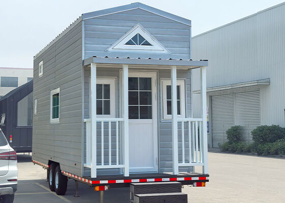 Prefab Tiny House On Wheels With AS/US Light Steel Frame मॉड्यूलर होम