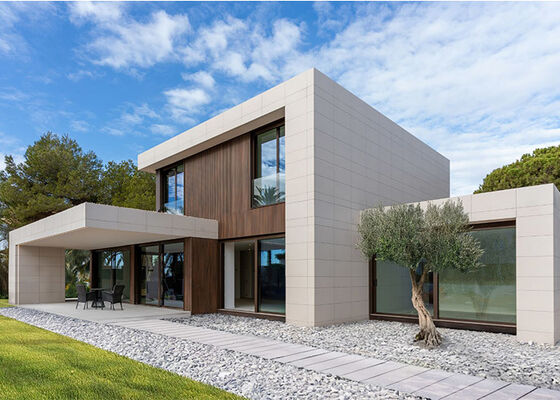 स्विमिंग पूल के साथ लक्जरी 4-बेडरूम प्रीफैब हाउस विला ICC-ES प्रमाणित लाइट गेज स्टील हाउस