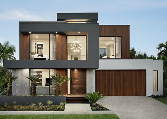 2-कहानी लक्जरी विला प्रीफैब हाउस पैनलाइज्ड सिस्टम बिल्ड विथ लाइट स्टील फ्रेम होम