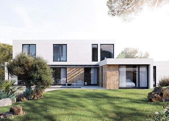 स्टील बिल्डिंग किट यूएसए स्टैंडर्ड और प्रीफैब हवेली - लक्जरी अनुकूलित विला समाधान