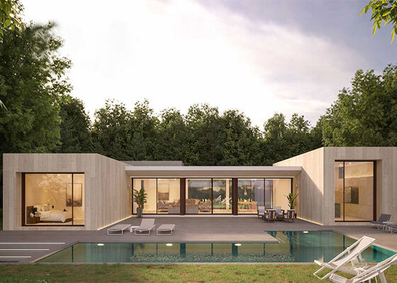 ऑस्ट्रेलिया मानक पूर्वनिर्मित हल्के स्टील फ्रेम मॉड्यूलर होम चीन पैनलाइज्ड सिस्टम