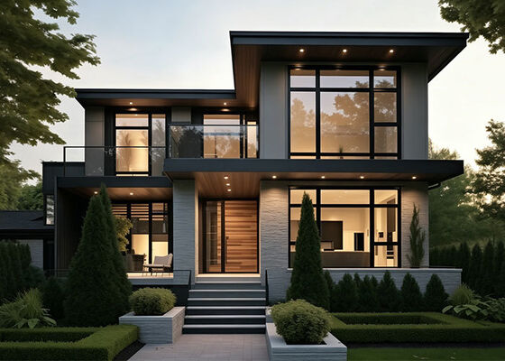 पूर्वनिर्मित घर AS/US लाइट स्टील विला पैनलिज्ड होम किट के साथ लक्जरी हवेली