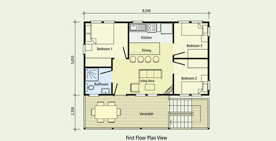पूर्वनिर्मित हल्की इस्पात संरचना समुद्र तट बंगले लकड़ी का देखो घर लकड़ी का घर