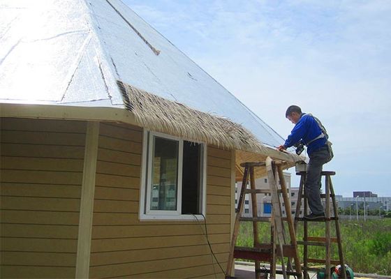 Prefab Light Steel Structure Beach Bungalows Wooden Look House wooden house