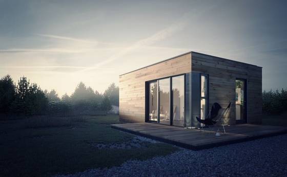 Prefabricated House Prefab Garden Studio With Light Steel Frame Storage