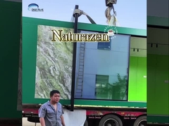 पीली लाइट स्टील गेज फ्रेम छोटे आकार के साथ सस्ता प्रीफैब गार्डन स्टूडियो