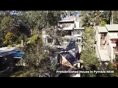 अनुकूलित आकार और ईपीएस/रॉक वूल/पीयू सैंडविच पैनल छत के साथ 2 बेडरूम प्रीफैब हाउस