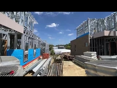 ऊर्जा की बचत किफायती पूर्वनिर्मित घर इस्पात संरचना विला फ्रेमिंग तल प्लेट