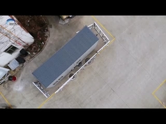 अल्यू.कैस्मेंट दरवाजा के साथ पूर्वनिर्मित छोटा घर वातानुकूलन वैकल्पिक