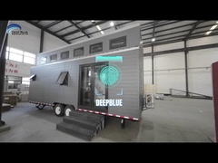 यूएस स्टैंडर पर्यावरण के प्रति जागरूक रहने और वास्तुशिल्प प्रतिभा पहियों पर पूर्वनिर्मित छोटे घर