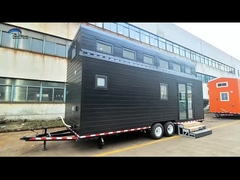 ऑस्ट्रेलियाई मानक मॉड्यूलर घर के साथ हल्के स्टील प्रीफैब टिनी हाउस ऑन व्हील्स