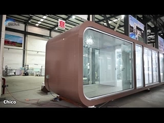 हल्के गेज स्टील फ्रेम प्रीफैब मॉड्यूलर घर डबल ग्लास खिड़कियों के साथ उद्यान कार्यालय