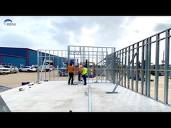 केंद्रीय वातानुकूलन प्रणाली और 2PAC केबिन के साथ 2 बेडरूम प्रीफैब हाउस