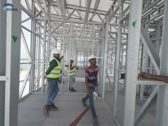 हल्के स्टील फ्रेम पूर्वनिर्मित निर्मित घर उद्यान स्टूडियो आधुनिक डिजाइन छोटे घर